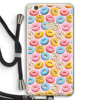 Pink donuts: Huawei Ascend P8 Lite (2017) Transparant Hoesje met koord