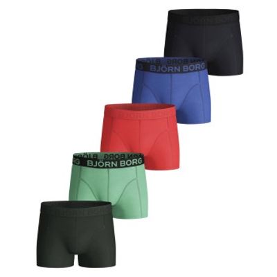 Björn Borg 5 stuks Cotton Stretch Shorts For Boys 2115 * Actie *