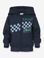 Sweater met rits en capuchon NMMVOLTINUS jongen NAME IT marineblauw