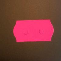 Etiket 2612 golf fl. Fuchsia perm 54.000 - 3 stuks