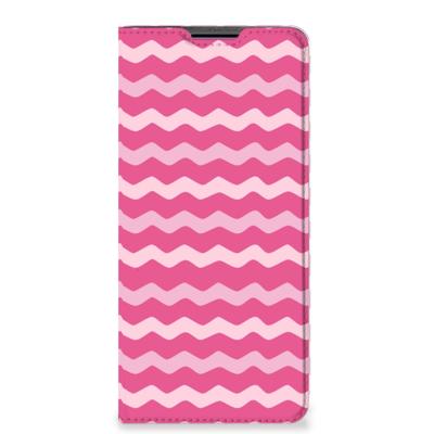 Motorola Edge 30 Pro | Hoesje met Magneet | Waves Pink