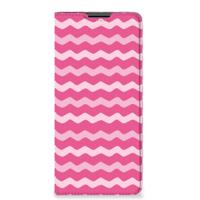 Motorola Edge 30 Pro | Hoesje met Magneet | Waves Pink