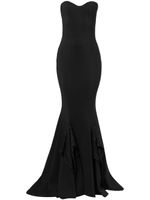 Zuhair Murad robe longue Cady imprimée - Noir