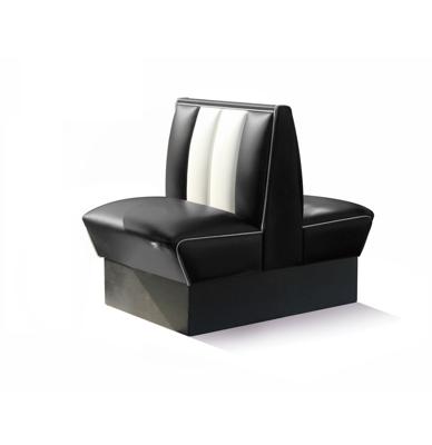 Classic Retro Diner Bank Bel Air HW70 DB Zwart
