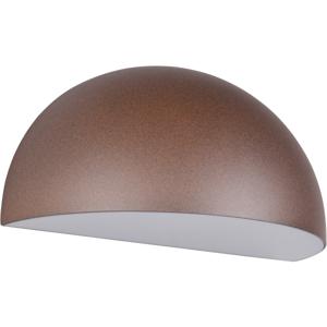 LED Tuinverlichting - Wandlamp Buitenlamp - Trion Stein - E27 Fitting - Halfrond - IP44 - Roestkleur - Aluminium