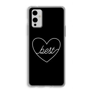 Best heart black: OnePlus 9 Transparant Hoesje
