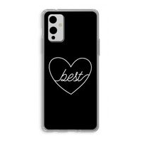 Best heart black: OnePlus 9 Transparant Hoesje