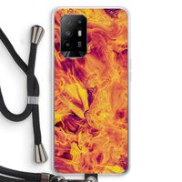 Eternal Fire: Oppo A94 5G Transparant Hoesje met koord