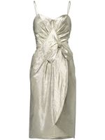 Maison Margiela robe mi-longue à détail de nœud - Argent - thumbnail