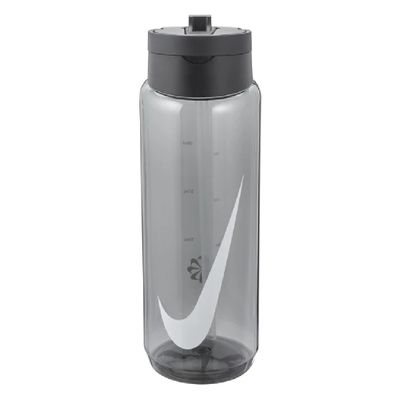 Nike Recharge Bidon Met Rietje 700ML Grijs Zwart Wit