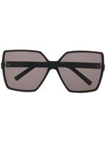 Saint Laurent Eyewear lunettes de soleil à monture oversize - Noir - thumbnail