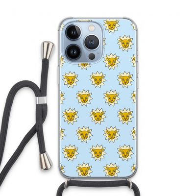 Leeuwenkoppen: iPhone 13 Pro Transparant Hoesje met koord