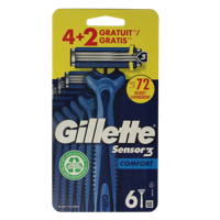Gillette Sensor 3 comfort wegwerpmesjes 6 Stuks