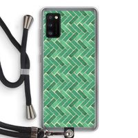 Moroccan tiles 2: Samsung Galaxy A41 Transparant Hoesje met koord