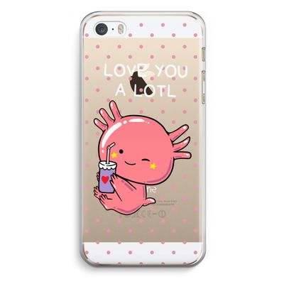 Love You A Lotl: iPhone 5 / 5S / SE Transparant Hoesje