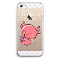 Love You A Lotl: iPhone 5 / 5S / SE Transparant Hoesje