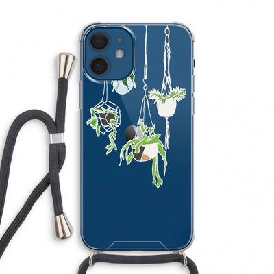 Hang In There: iPhone 12 mini Transparant Hoesje met koord