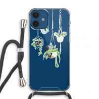 Hang In There: iPhone 12 mini Transparant Hoesje met koord