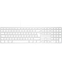 Matias FK318S-DE Wired Aluminium Keyboard for Mac Toetsenbord USB QWERTZ, Duits, Mac Zilver