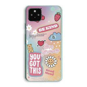 Positivity: Google Pixel 5a 5G Transparant Hoesje
