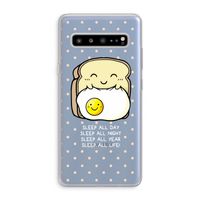 Sleep All Day: Samsung Galaxy S10 5G Transparant Hoesje