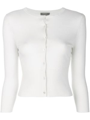 N.Peal cardigan crop en cachemire - Blanc