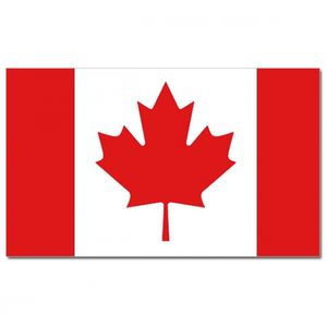Landen thema vlag Canada 90 x 150 cm feestversiering