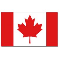 Landen thema vlag Canada 90 x 150 cm feestversiering