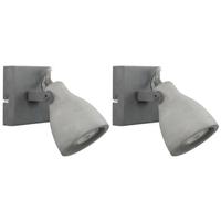 Beliani - MISTAGO I - Wandlamp set van 2 - Grijs - Beton