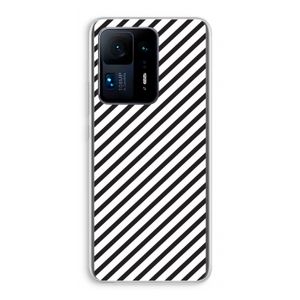 Strepen zwart-wit: Xiaomi Mi Mix 4 Transparant Hoesje