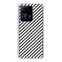 Strepen zwart-wit: Xiaomi Mi Mix 4 Transparant Hoesje