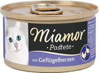 MIAMOR Pastete Poultry hearts - nat kattenvoer - 85g