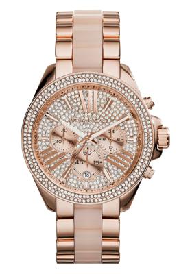 Michael Kors Dames Wren Horloge Quartz Mineraal Kristal MK6096