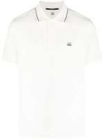 C.P. Company polo à patch logo poitrine - Blanc