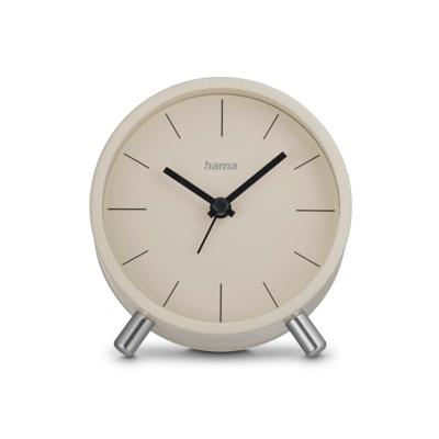 Hama dcf wekker flores tikt niet grijs/beige