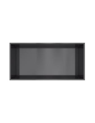Hotbath &MORE Inbouwnis 30x60x10cm Geborsteld Zwart PVD