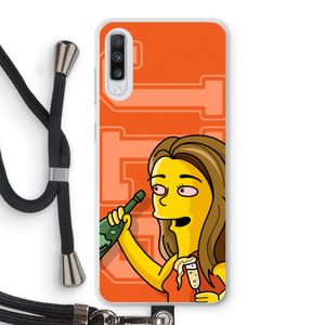 Jamie Lee Simpson: Samsung Galaxy A70 Transparant Hoesje met koord