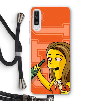 Jamie Lee Simpson: Samsung Galaxy A70 Transparant Hoesje met koord
