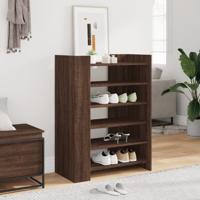 VidaXL Schoenenkast 74,5x37,5x100 cm bewerkt hout bruin eikenkleurig