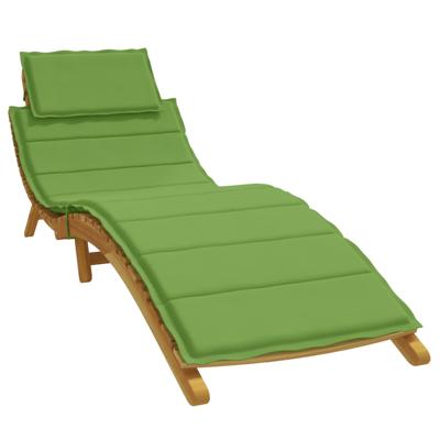 VidaXL Ligbedkussen 186x58x4 cm stof gemêleerd groen