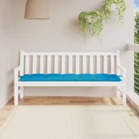 Tuinbankkussen 180x50x7 cm oxford stof lichtblauw