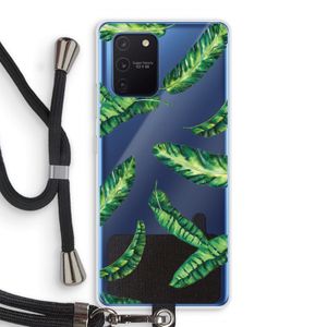 Lange bladeren: Samsung Galaxy Note 10 Lite Transparant Hoesje met koord