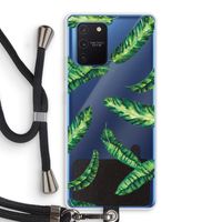 Lange bladeren: Samsung Galaxy Note 10 Lite Transparant Hoesje met koord