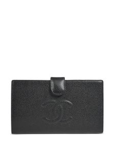 CHANEL Pre-Owned portefeuille pliant à logo CC cousu (2005) - Noir