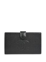 CHANEL Pre-Owned portefeuille pliant à logo CC cousu (2005) - Noir - thumbnail