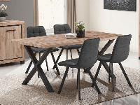 Rechthoekige eettafel ELEGA 200 cm candese eik