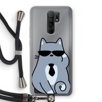 Cool cat: Xiaomi Redmi 9 Transparant Hoesje met koord
