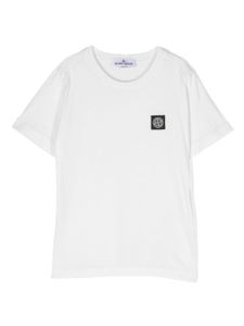 Stone Island Junior t-shirt en coton à motif Compass - Blanc