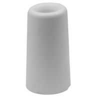 Deurbuffer / deurstopper wit rubber 75 x 40 mm