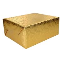 Luxe kerst inpakpapier - Set van 2x stuks - op rol - 500 x 76 cm - barok design - cadeaupapier - ker
